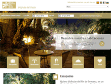 Tablet Screenshot of hotelhuertodelcura.com